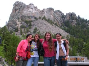 On my last trip to South Dakota, I met up with my friend Van (far left), who came to the U.S. from Vietnam for a summer and got a job as a hotel housekeeper near Mount Rushmore. She and her roommates were pretty over the attraction of the monument by the time I arrived in late July, but I was absolutely thrilled to be there. "These are MY presidents!" I kept exclaiming. "This is MY mountain!"